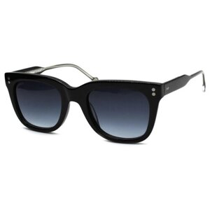 Солнцезащитные очки Baldinini, кошачий глаз, оправа: пластик, градиентные, для женщин, черный