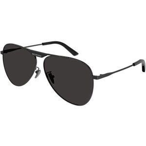 Солнцезащитные очки BALENCIAGA, авиаторы, оправа: металл, серебряный