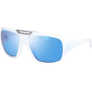 Солнцезащитные очки Bogner, квадратные, оправа: пластик, зеркальные, для мужчин, белый