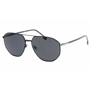 Солнцезащитные очки BOSS, авиаторы, оправа: металл, с защитой от УФ, для мужчин, черный
