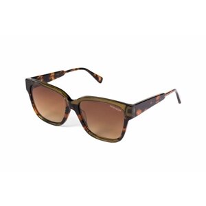 Солнцезащитные очки BRENDA, квадратные, с защитой от УФ, поляризационные, для женщин, коричневый