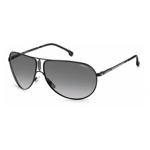 Солнцезащитные очки CARRERA, авиаторы, оправа: металл, с защитой от УФ, градиентные, поляризационные, черный