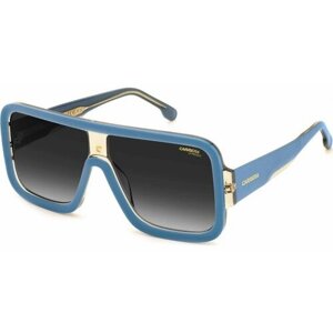 Солнцезащитные очки CARRERA, прямоугольные, оправа: пластик, с защитой от УФ, голубой