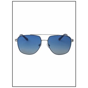 Солнцезащитные очки Champion, авиаторы, спортивные, градиентные, с защитой от УФ, поляризационные, для мужчин, серебряный
