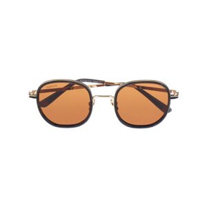 Солнцезащитные очки Cosmopolitan, панто, оправа: металл, поляризационные, для женщин, золотой