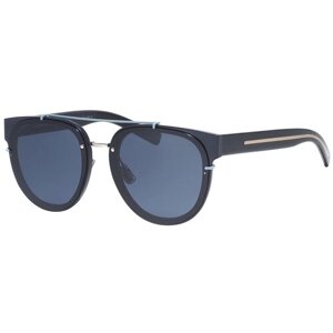 Солнцезащитные очки Dior, панто, оправа: металл, с защитой от УФ, для мужчин, черный