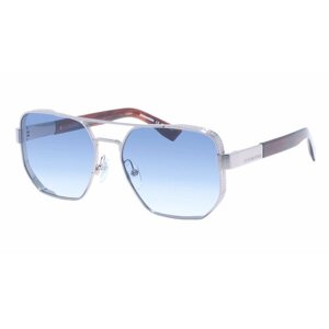Солнцезащитные очки DSQUARED2, квадратные, оправа: металл, голубой