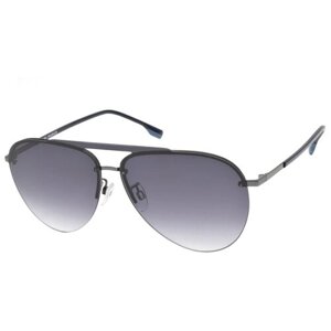 Солнцезащитные очки Enni Marco, авиаторы, оправа: металл, градиентные, с защитой от УФ, для мужчин, черный
