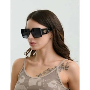 Солнцезащитные очки Eternal ЕТ3395, квадратные, оправа: пластик, для женщин, черный