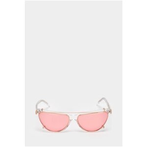 Солнцезащитные очки FAKOSHIMA, овальные, складные, розовый