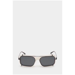 Солнцезащитные очки FAKOSHIMA, прямоугольные, оправа: пластик, серый