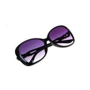 Солнцезащитные очки Galante, бабочка, оправа: пластик, с защитой от УФ, для женщин, черный