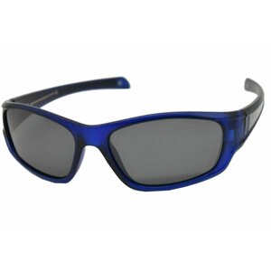 Солнцезащитные очки Genex GS-413, прямоугольные, спортивные, ударопрочные, поляризационные, со 100% защитой от УФ-лучей, ударопрочные, для мальчиков, синий