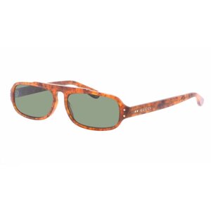 Солнцезащитные очки GUCCI, прямоугольные, с защитой от УФ, коричневый