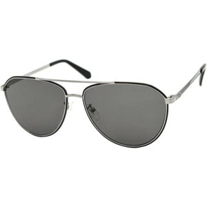 Солнцезащитные очки GUESS, авиаторы, оправа: металл, с защитой от УФ, для мужчин, черный