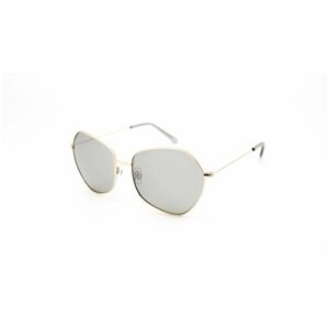 Солнцезащитные очки Invu, шестиугольные, оправа: металл, для женщин, золотой