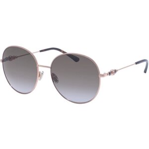 Солнцезащитные очки Jimmy Choo, оправа: металл, для женщин, коричневый