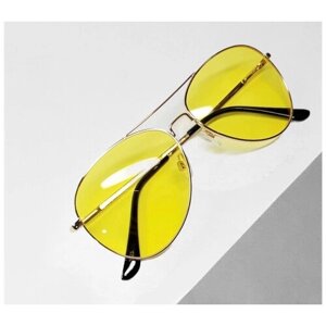Солнцезащитные очки Kaidi, желтый, золотой