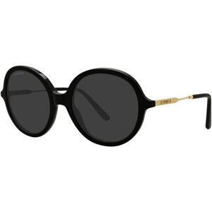 Солнцезащитные очки Kaporal, круглые, оправа: пластик, для женщин, черный
