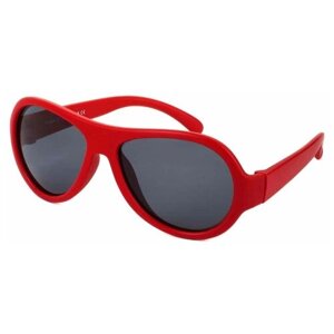 Солнцезащитные очки Keluona, авиаторы, оправа: пластик, гибкая оправа/дужки, поляризационные, красный