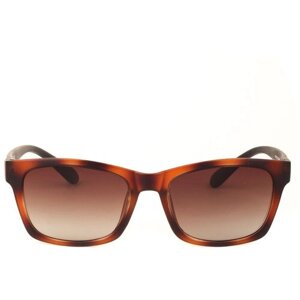 Солнцезащитные очки Keluona, прямоугольные, оправа: пластик, градиентные, для мужчин, коричневый