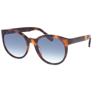 Солнцезащитные очки KENZO, круглые, градиентные, для женщин, черепаховый