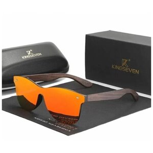 Солнцезащитные очки KINGSEVEN, оранжевый, коричневый