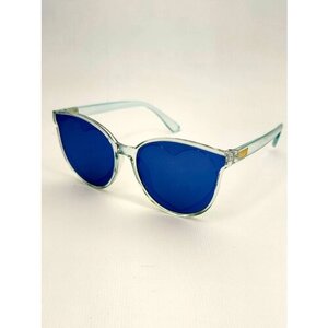 Солнцезащитные очки , кошачий глаз, с защитой от УФ, градиентные, для женщин, прозрачный