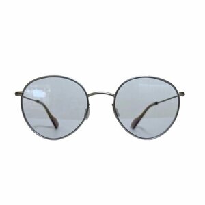 Солнцезащитные очки , круглые, оправа: металл, серебряный