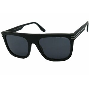 Солнцезащитные очки MARC JACOBS, квадратные, с защитой от УФ, черный