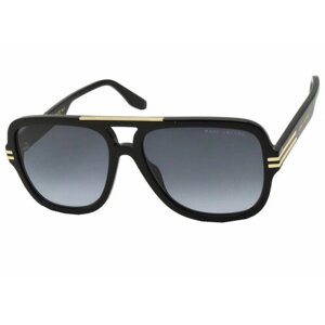 Солнцезащитные очки MARC JACOBS MJ 637/S, авиаторы, градиентные, для мужчин, черный