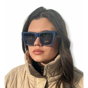 Солнцезащитные очки Marcello Квадратные, большие Высокое качество, синий