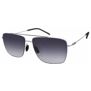 Солнцезащитные очки Mario Rossi, авиаторы, оправа: пластик, с защитой от УФ, градиентные, для мужчин, серебряный