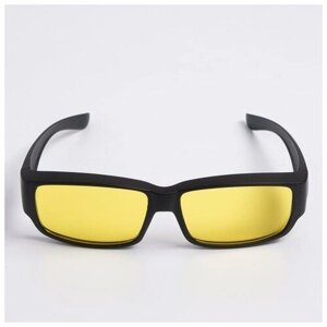 Солнцезащитные очки Мастер К., прямоугольные, оправа: пластик, поляризационные, для мужчин, черный