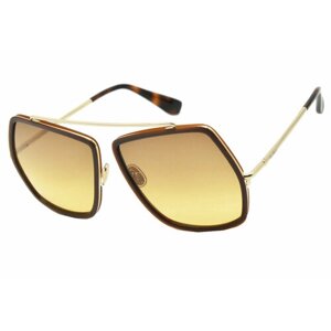 Солнцезащитные очки Max Mara MM0060/S, коричневый, золотой