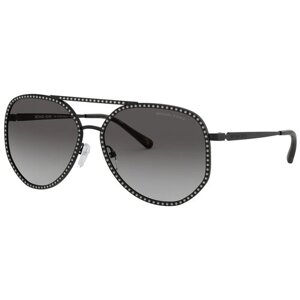 Солнцезащитные очки MICHAEL KORS, авиаторы, оправа: металл, градиентные, черный