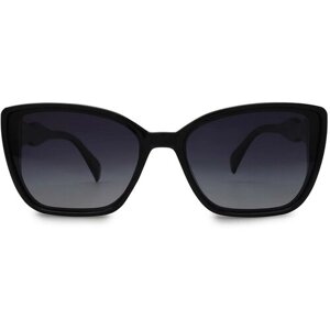 Солнцезащитные очки MORE JANE, стрекоза, оправа: пластик, поляризационные, для женщин, черный