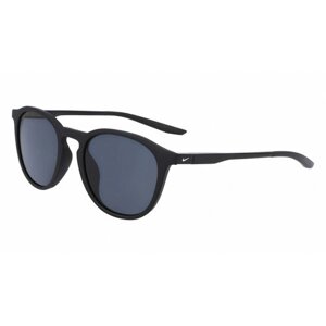 Солнцезащитные очки NIKE, круглые, спортивные, с защитой от УФ, серый