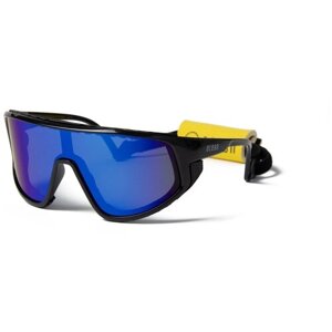 Солнцезащитные очки OCEAN, монолинза, спортивные, ударопрочные, зеркальные, с защитой от УФ, поляризационные, синий