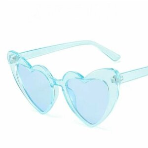 Солнцезащитные очки Очки детские.(сердце 2)-проз (голуб), голубой