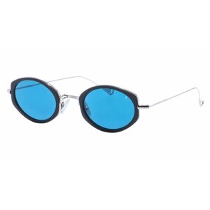 Солнцезащитные очки , овальные, оправа: пластик, синий