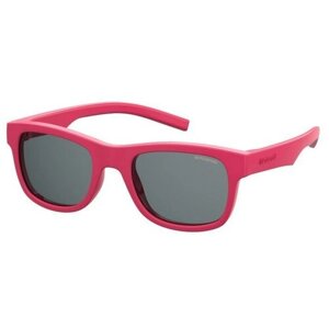 Солнцезащитные очки Polaroid, прямоугольные, оправа: пластик, поляризационные, для женщин, розовый