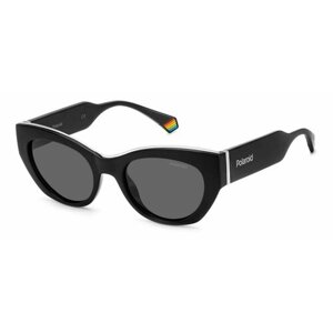 Солнцезащитные очки Polaroid, с защитой от УФ, поляризационные, черный