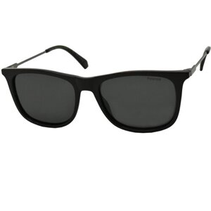 Солнцезащитные очки Polaroid, вайфареры, с защитой от УФ, поляризационные, для мужчин, черный