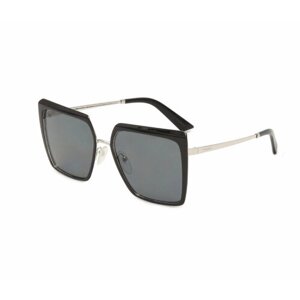 Солнцезащитные очки Prada, квадратные, оправа: пластик, черный