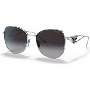 Солнцезащитные очки Prada, серый, серебряный