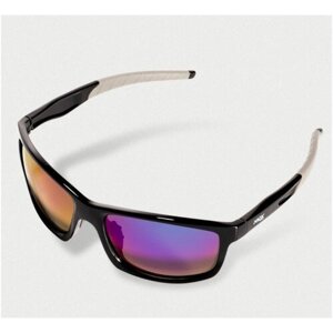 Солнцезащитные очки PROX, прямоугольные, спортивные, ударопрочные, устойчивые к появлению царапин, поляризационные, с защитой от УФ, зеркальные, черный