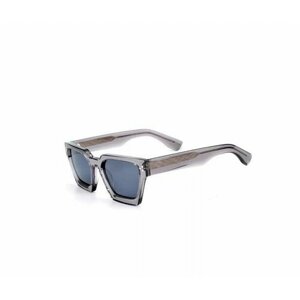 Солнцезащитные очки , прямоугольные, оправа: пластик, поляризационные, с защитой от УФ, серый