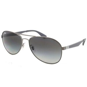 Солнцезащитные очки Ray-Ban, авиаторы, оправа: металл, градиентные, серый