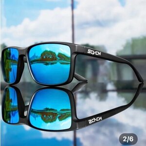 Солнцезащитные очки , шестиугольные, поляризационные, с защитой от УФ, зеркальные, устойчивые к появлению царапин